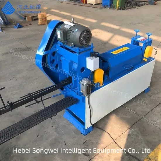 メッシュ溶接機の追加設備としての2.5mm-6mmワイヤー矯正および切断機